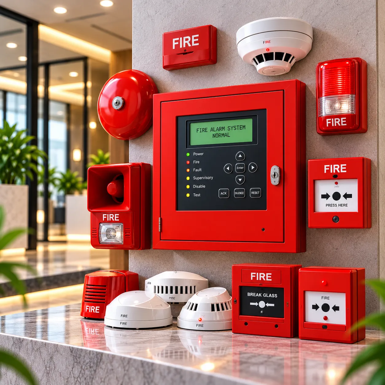 Fire Alarm and Smoke Detection Systems for Early Fire Warning