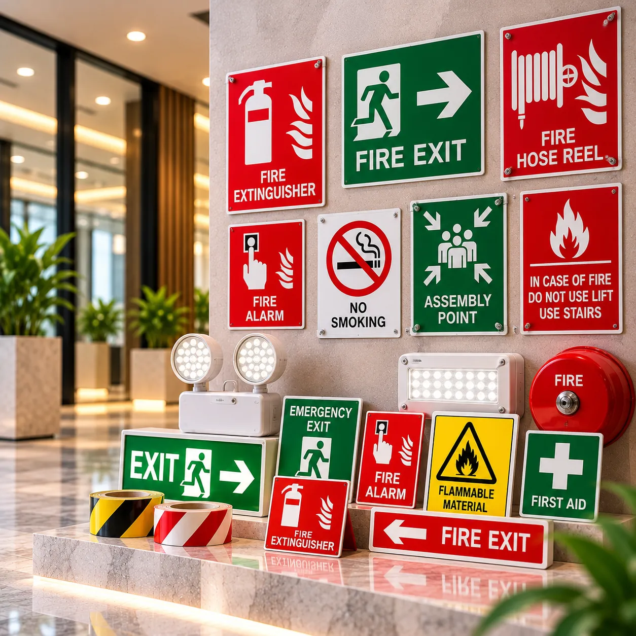 Fire Safety Signage and Emergency Exit Safety Signs