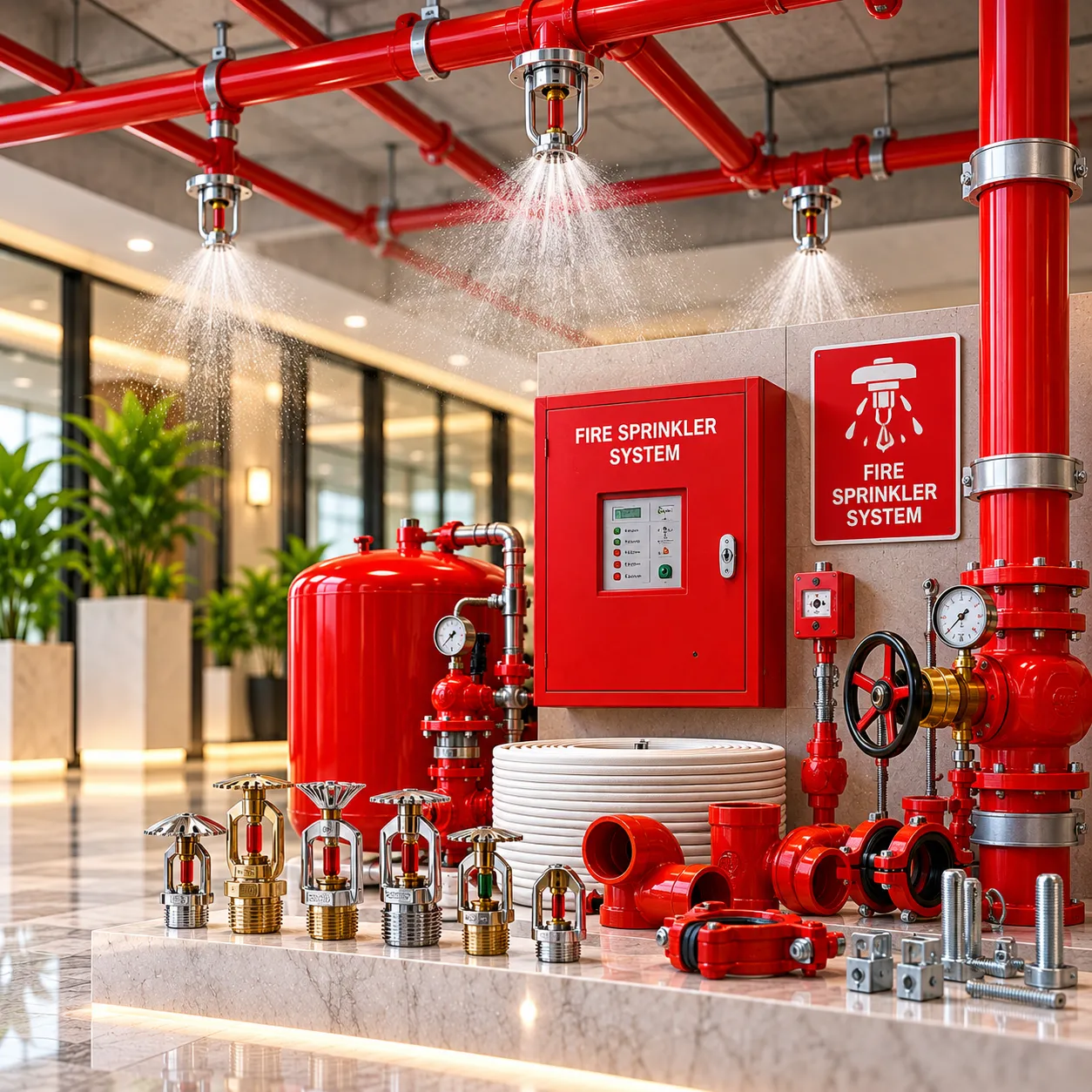 Automatic Fire Sprinkler Systems for Building Fire Protection