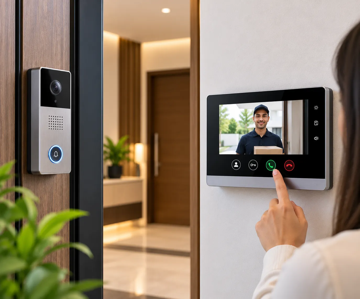 Video Door Phone Systems for Visitor Identification and Entrance Security