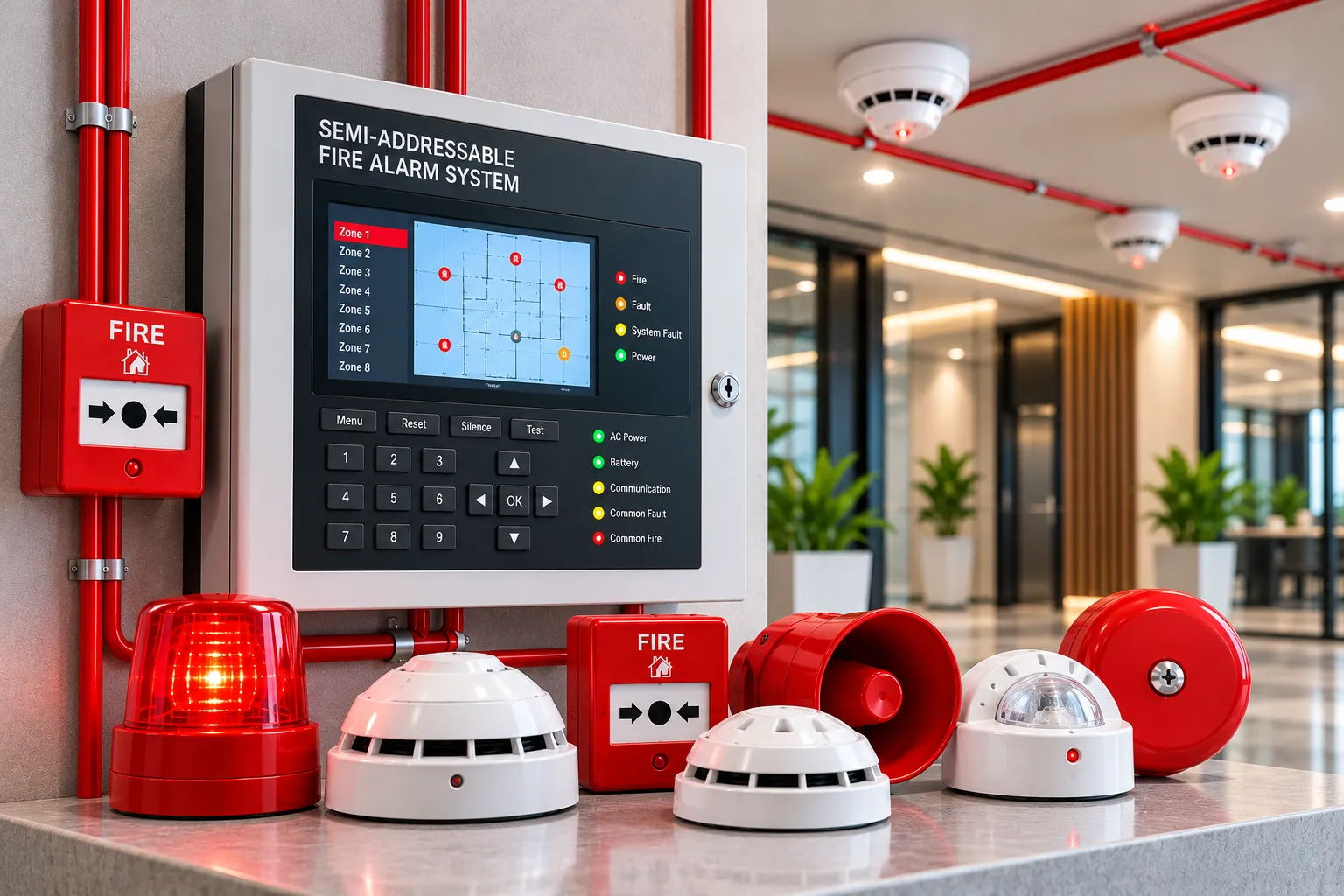 Semi-Addressable Fire Alarm Systems